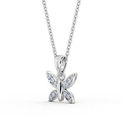 The Maeve Pendant — Lab Diamond Butterfly Necklace 0.20ct
