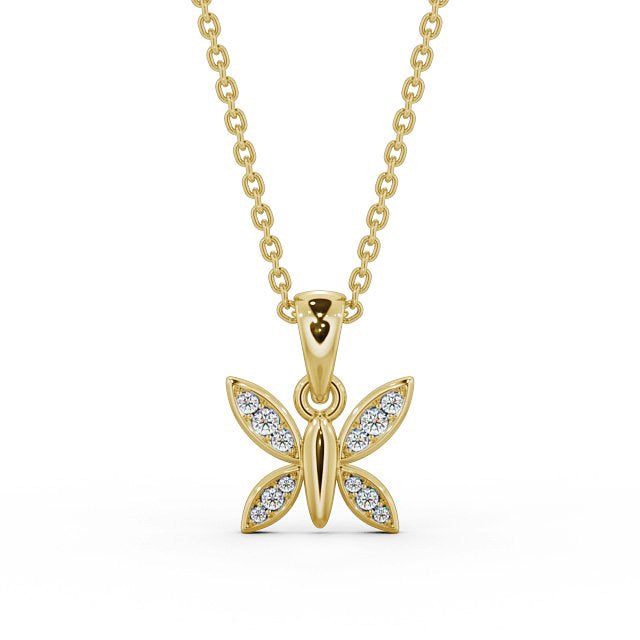 The Maeve Pendant — Lab Diamond Butterfly Necklace 0.20ct