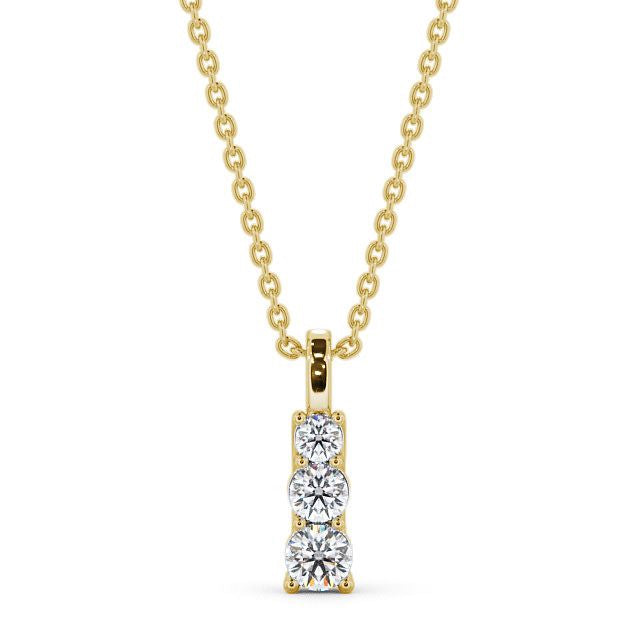 The Violet Pendant — Lab Diamond Trilogy Necklace 0.70ct