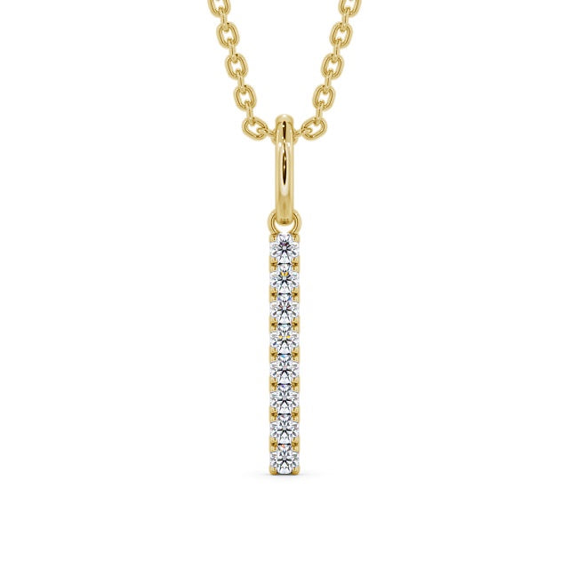 The Eva Pendant — Lab Diamond Bar Necklace 0.20ct II