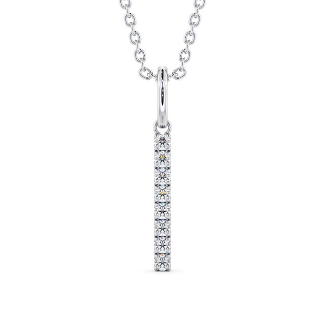 The Eva Pendant — Lab Diamond Bar Necklace 0.20ct II