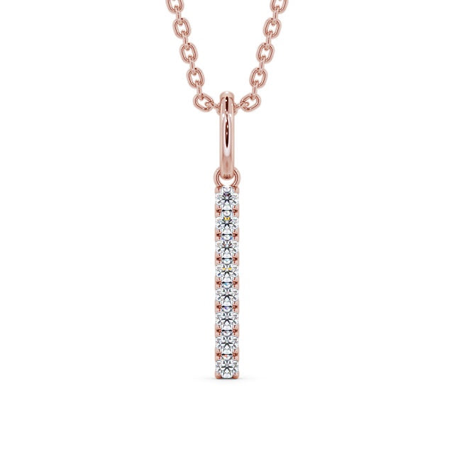 The Eva Pendant — Lab Diamond Bar Necklace 0.20ct II