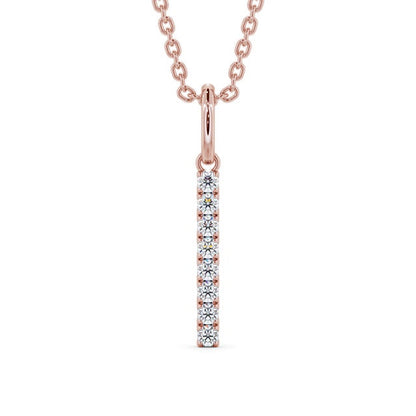 The Eva Pendant — Lab Diamond Bar Necklace 0.20ct II