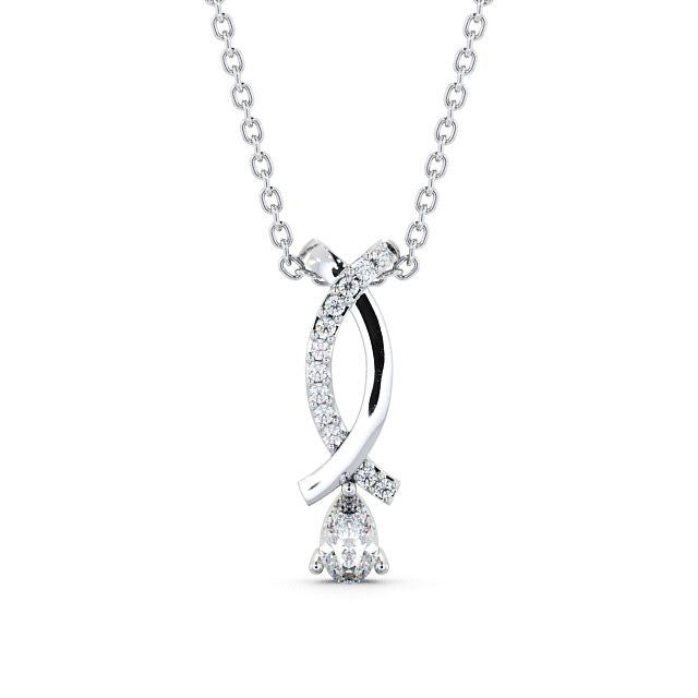 The Rose Pendant — Lab Diamond Teardrop Necklace 0.50ct