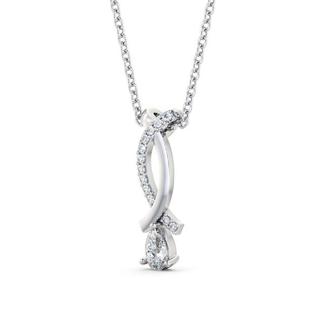 The Rose Pendant — Lab Diamond Teardrop Necklace 0.50ct