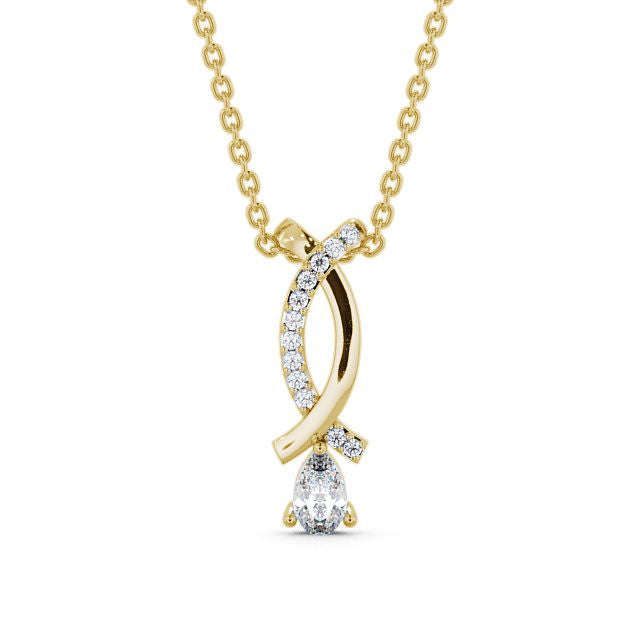 The Rose Pendant — Lab Diamond Teardrop Necklace 0.50ct
