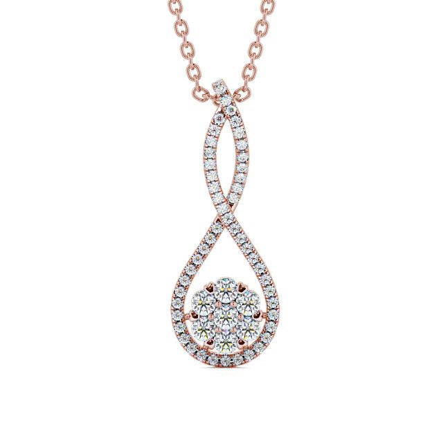 The Juliet Pendant — Lab Diamond Cluster Necklace 0.65ct