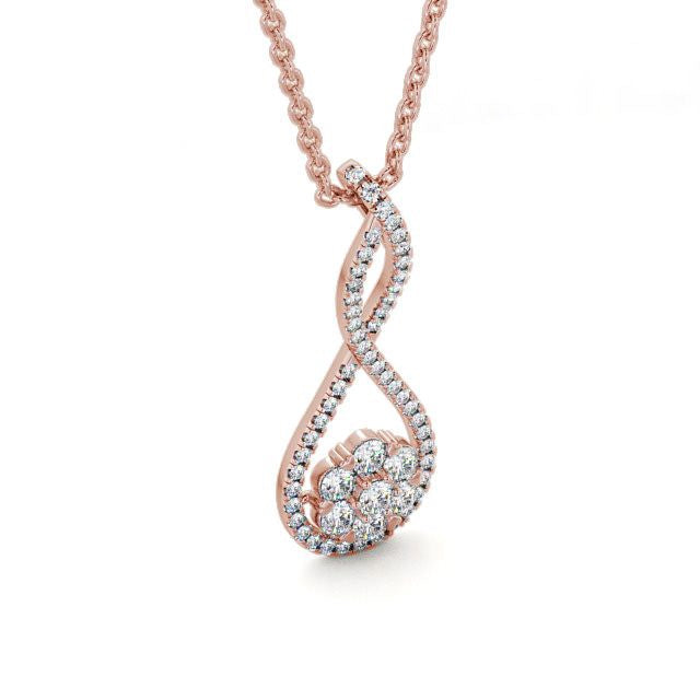 The Juliet Pendant — Lab Diamond Cluster Necklace 0.65ct