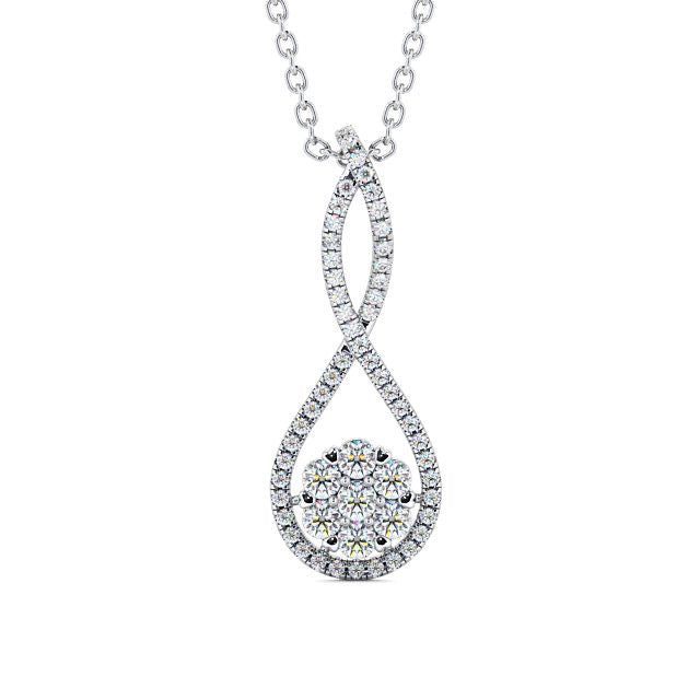 The Juliet Pendant — Lab Diamond Cluster Necklace 0.65ct