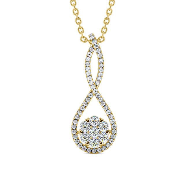 The Juliet Pendant — Lab Diamond Cluster Necklace 0.65ct