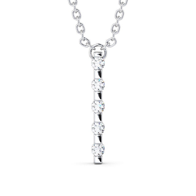 The Eva Pendant — Lab Diamond Bar Necklace 0.20ct