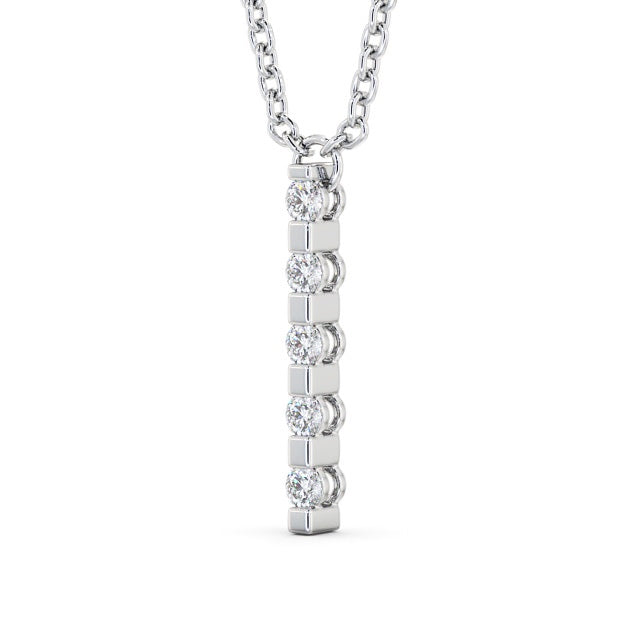The Eva Pendant — Lab Diamond Bar Necklace 0.20ct