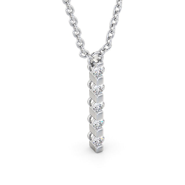 The Eva Pendant — Lab Diamond Bar Necklace 0.20ct