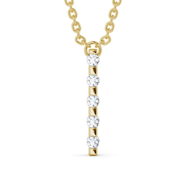 The Eva Pendant — Lab Diamond Bar Necklace 0.20ct