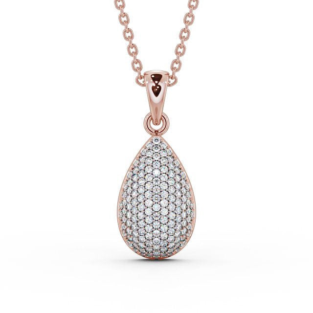 The Celeste Pendant — Lab Diamond Pavé Drop Necklace 0.70ct