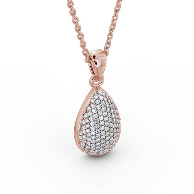 The Celeste Pendant — Lab Diamond Pavé Drop Necklace 0.70ct