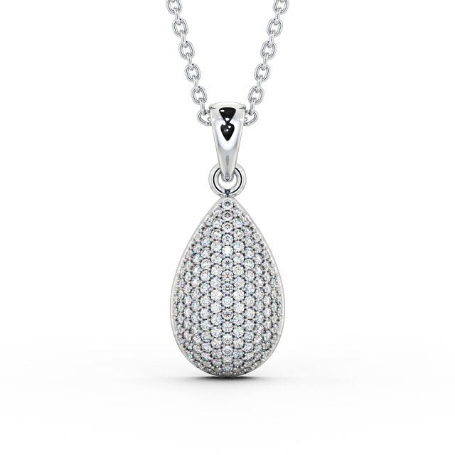 The Celeste Pendant — Lab Diamond Pavé Drop Necklace 0.70ct