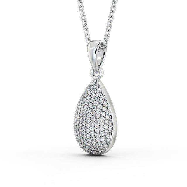 The Celeste Pendant — Lab Diamond Pavé Drop Necklace 0.70ct