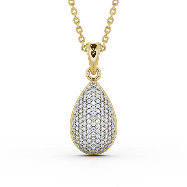 The Celeste Pendant — Lab Diamond Pavé Drop Necklace 0.70ct
