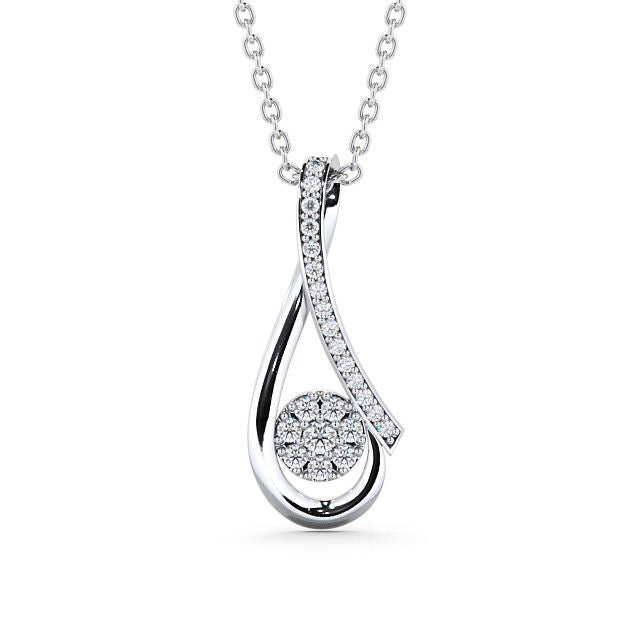 The Juliet Pendant — Lab Diamond Cluster Necklace 0.30ct
