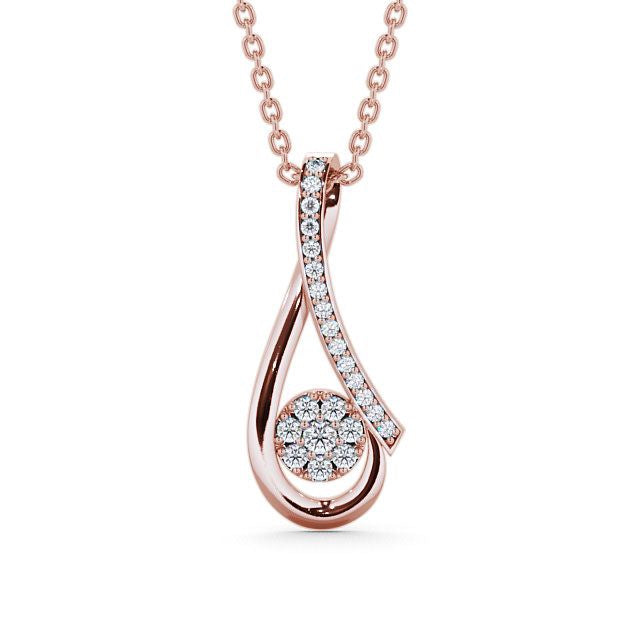The Juliet Pendant — Lab Diamond Cluster Necklace 0.30ct