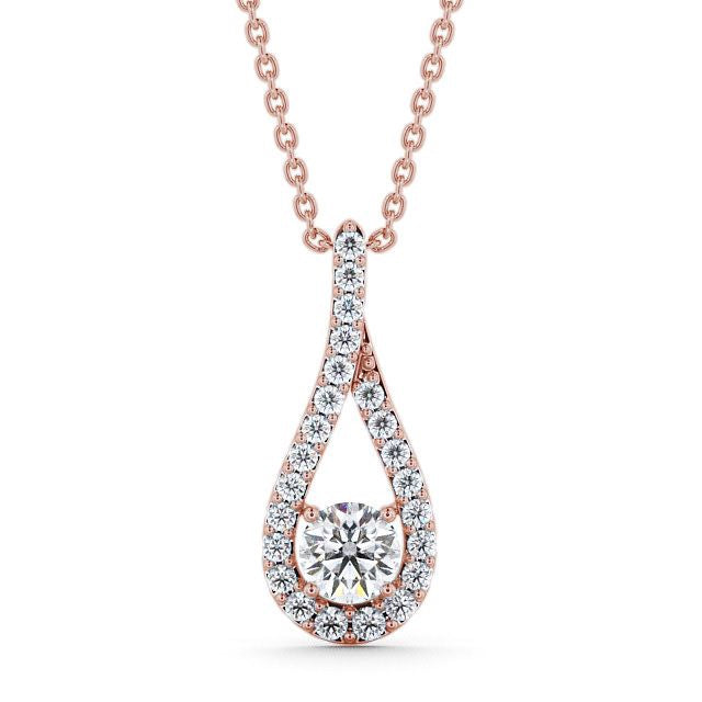 The Aurora Pendant — Lab Diamond Halo Drop Necklace 1.35ct