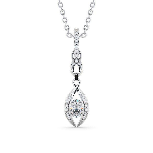The Grace Pendant — Lab Diamond Vintage Drop Necklace 0.55ct