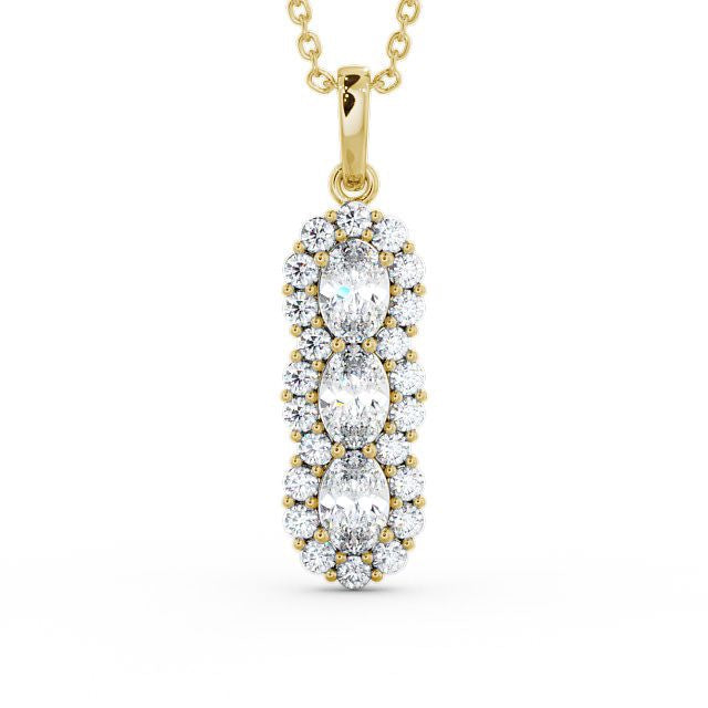 The Grace Pendant — Lab Diamond Vintage Drop Necklace 1.85ct