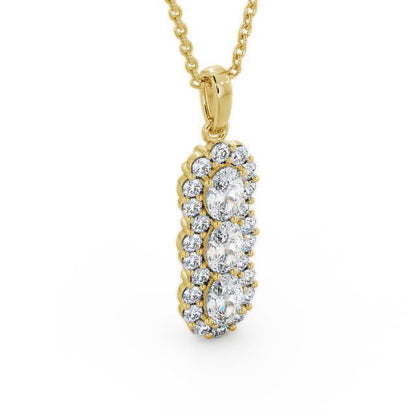 The Grace Pendant — Lab Diamond Vintage Drop Necklace 1.85ct