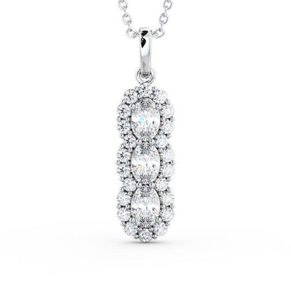 The Grace Pendant — Lab Diamond Vintage Drop Necklace 1.85ct
