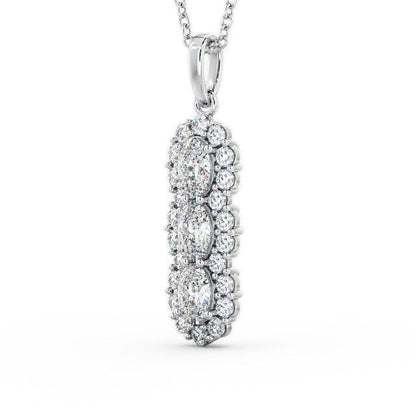 The Grace Pendant — Lab Diamond Vintage Drop Necklace 1.85ct