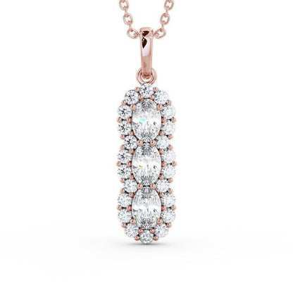 The Grace Pendant — Lab Diamond Vintage Drop Necklace 1.85ct