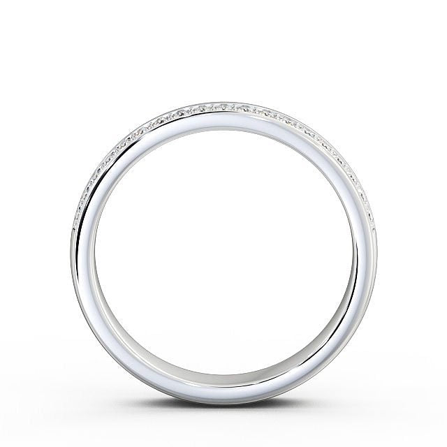 The Isla Band — Round Lab Diamond Offset Half Eternity Band