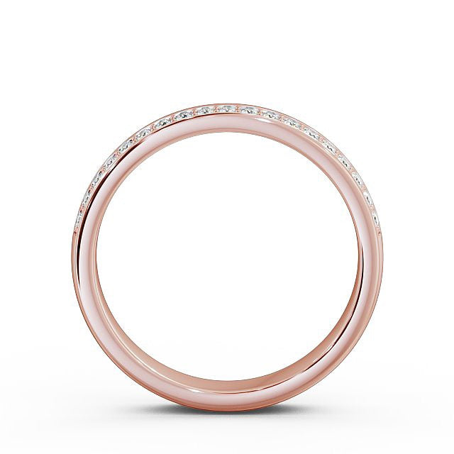 The Isla Band — Round Lab Diamond Offset Half Eternity Band