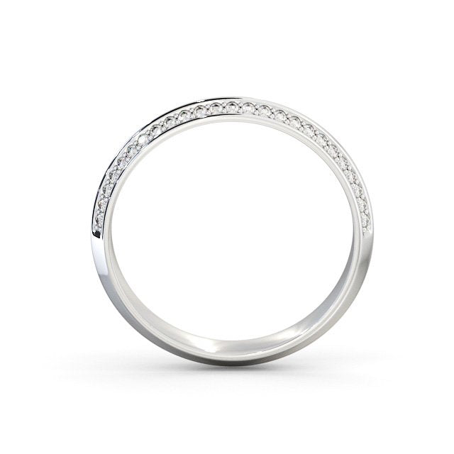 The Isla Band — Round Lab Diamond Double-Edge Half Eternity Band