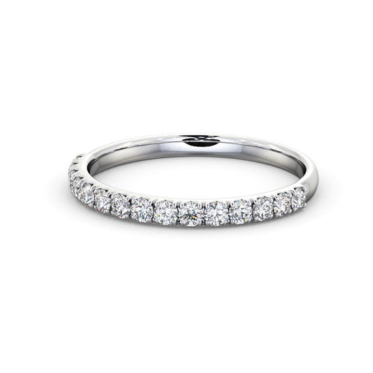 The Clara Band — Round Lab Diamond Classic Half Eternity Band V