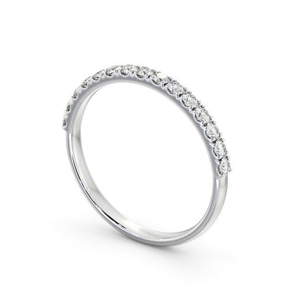 The Clara Band — Round Lab Diamond Classic Half Eternity Band V