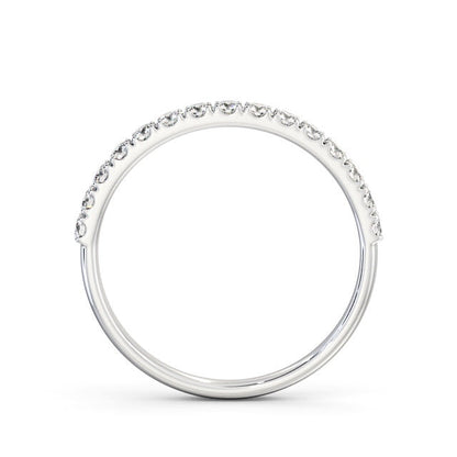 The Clara Band — Round Lab Diamond Classic Half Eternity Band V