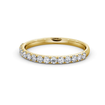 The Clara Band — Round Lab Diamond Classic Half Eternity Band V