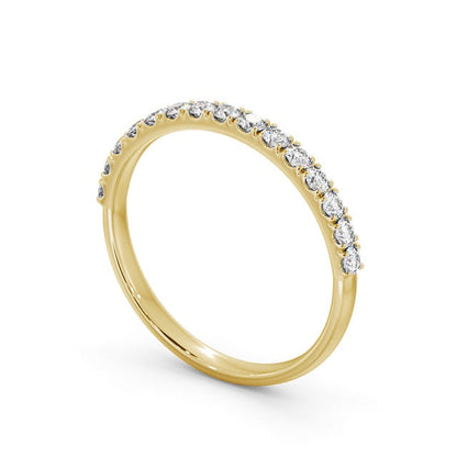 The Clara Band — Round Lab Diamond Classic Half Eternity Band V