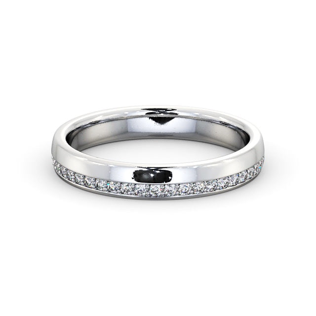 The Isla Band — Round Lab Diamond Offset Eternity Band