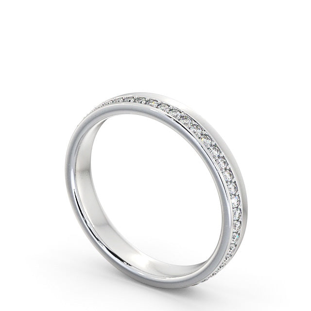 The Isla Band — Round Lab Diamond Offset Eternity Band