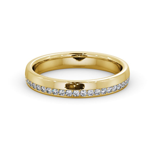 The Isla Band — Round Lab Diamond Offset Eternity Band
