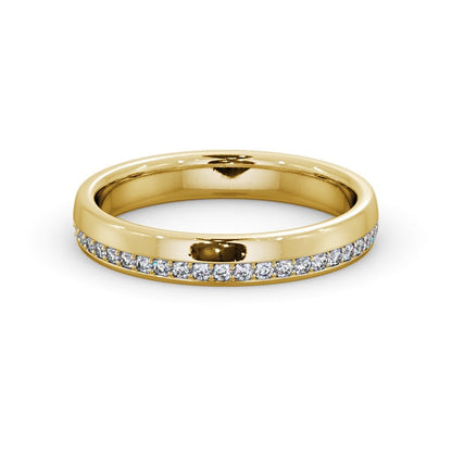 The Isla Band — Round Lab Diamond Offset Eternity Band