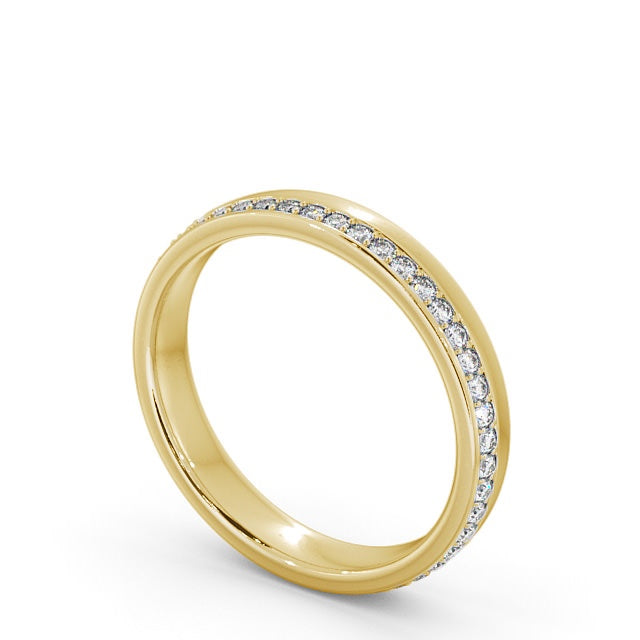 The Isla Band — Round Lab Diamond Offset Eternity Band