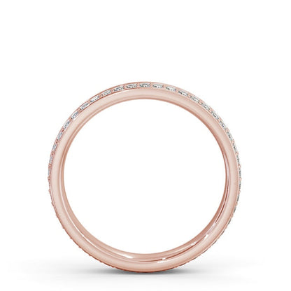The Isla Band — Round Lab Diamond Offset Eternity Band