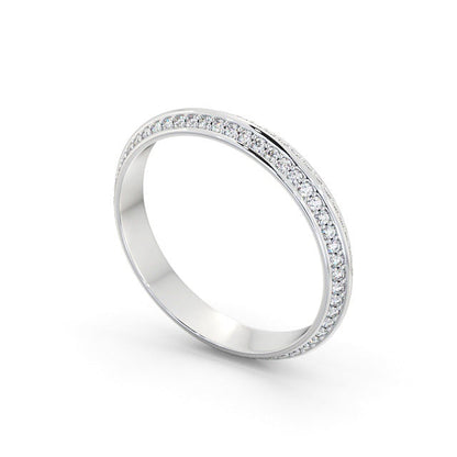 The Isla Band — Round Lab Diamond Double-Edge Eternity Band