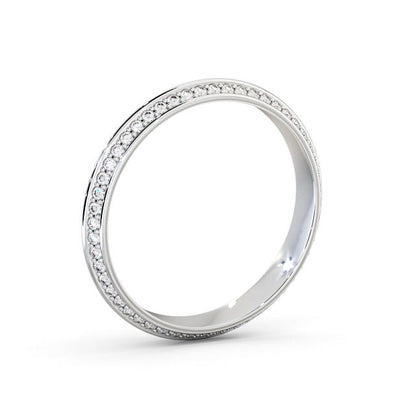 The Isla Band — Round Lab Diamond Double-Edge Eternity Band