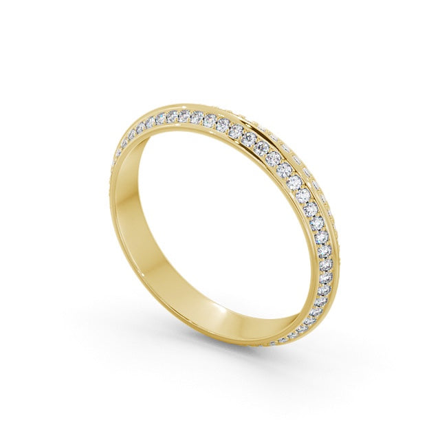 The Isla Band — Round Lab Diamond Double-Edge Eternity Band