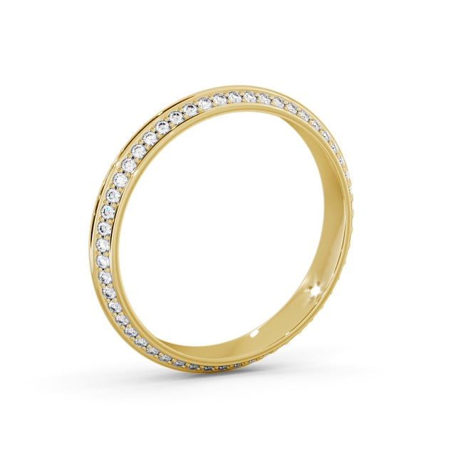 The Isla Band — Round Lab Diamond Double-Edge Eternity Band